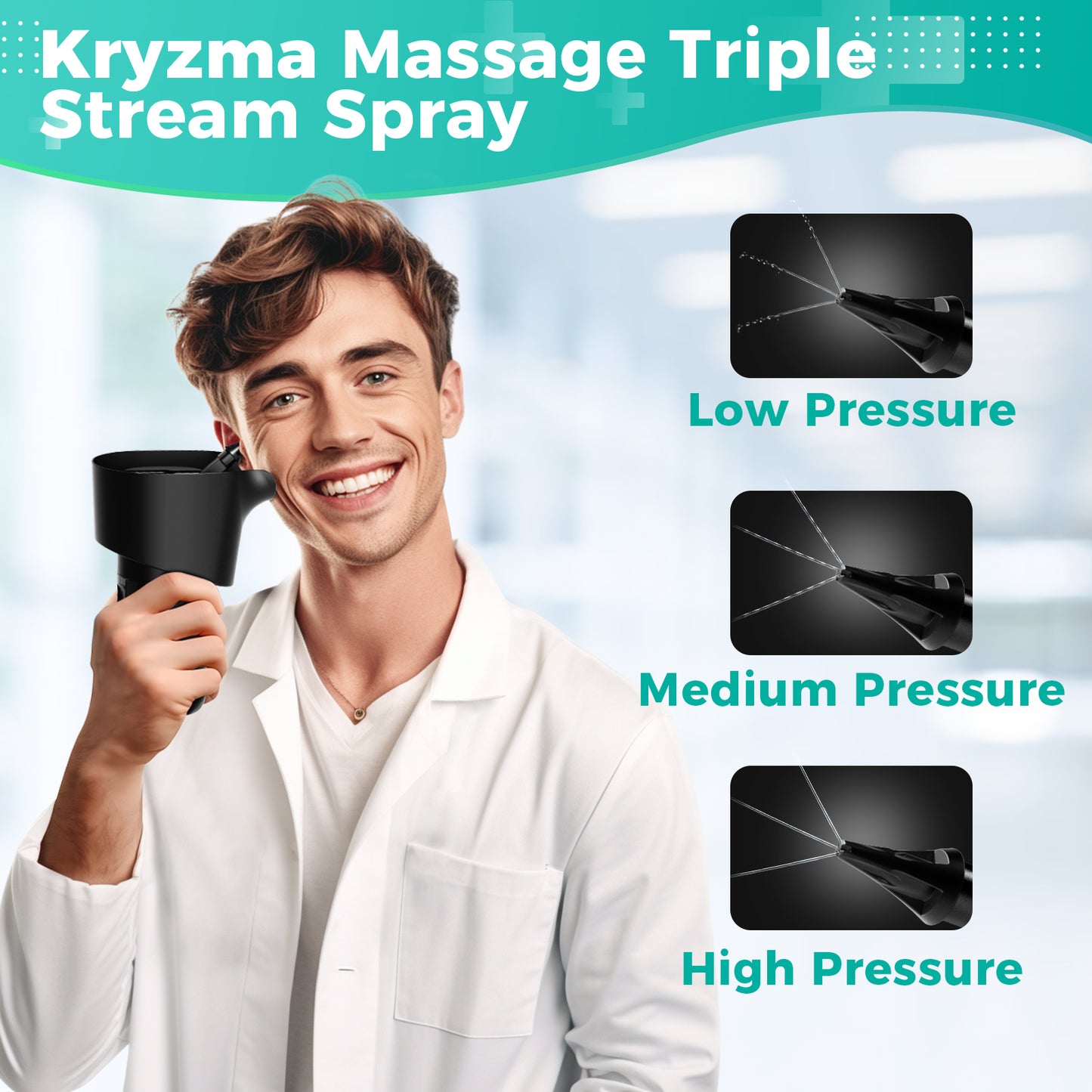 Kryzma™ Water Powered Ear Cleaner, 2-IN-1 Ear Wax Removal Tool